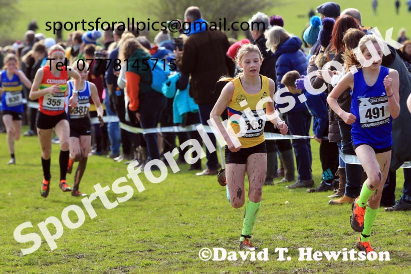 Girls Under-13s 2023 UK CAU Inter Counties Cross Country Champs, Prestwold Hall, Loughborough. Photo: David T. Hewitson/Sports for All Pics